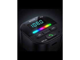 Resim Expansion Line P37 Bluetooth Fm Transmitter Araç Mp3 Çalar Type-C Hızlı Şarj 12-24V LED Ekran 
