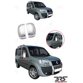 Resim Fiat Doblo Uyumlu 2000-2010 Ayna Kapağı 2 Parça Abs Krom Kaplama 