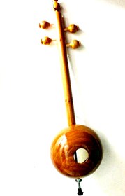 Resim Quality Carved Walnut Wooden Kemane Kamanche Kemence W/ Bag Ag1 