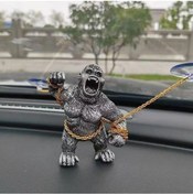 Resim Liangmei Goril Araba Dekoratif Süsler Yaratıcı Araba Kontrol 