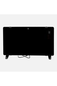 Resim Voltomat 2000W Cam Konvektör Isıtıcı – Dijital Panel, Termostat, Sessiz Isıtma, Siyah / Beyaz 