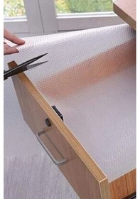 Resim Eva Şeffaf Kaydırmaz Raf Dolap Ve Çekmece Örtüsü 45 Cm X 5 M Renkli 