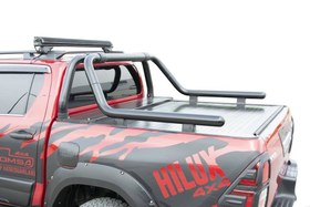 Resim Toyota Hilux Kobra Roll Bar Çap:76 Siyah 2015 ve Sonrası 