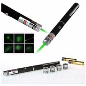 Resim Kalem Tipi Yeşil Lazer Pointer 5 Başlıklı Green Laser Yeşil 