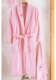 Resim Unisex Gri Güvenal Pamuxu 8 Parça Aile Bornoz Seti 1 Gri 