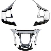 Resim Youmex Peugeot 2008 208 308 İçin 3 Adet Abs Direksiyon Kılıfı - Parlak Gümüş Renk, Koruma Ve Şık Görünüm 