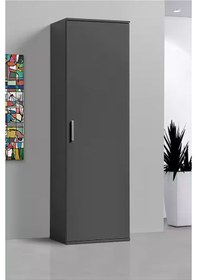 Resim Syra Çok Amaçlı Dolap - Kiler Dolabı - Banyo Dolabı - 60 Cm Antrasit 