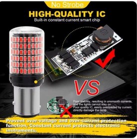 Resim 144 Led Geri Vites Tek Duy Beyaz Ve Stop Fren Lamba Çift Duy Kırm 