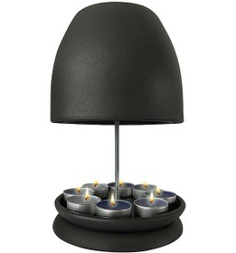 Resim Symbee Demir Şömine Mum Isıtıcı - Çift Katmanlı Hızlı Isınma, 70 C'ye Kadar Verimli Isıtma 