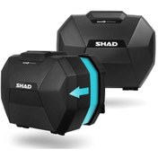 Resim Shad Motosiklet Çanta - Topcase - Shad Sh38x Yan Çanta Seti Expandable Genişleyebilir Carbon 38lt Standart 