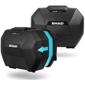 Resim Shad Motosiklet Çanta - Topcase - Shad Sh38x Yan Çanta Seti Expandable Genişleyebilir Carbon 38lt Standart 