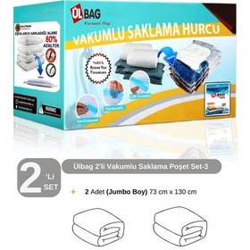 Resim 2'li Vakumlu Hurç Seti-2 Baza Altı Yorgan Boy 73 Cm X 130 Cm Baza Altı Yorgan Şeffaf 