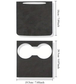 Resim Hightower Tesla Model Y Ve 2021-2023 Model 3 Süet Konsol Kılıfı Çizilmeye Karşı Koruma 