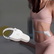 Resim Kompakt Plastik Fitness Bandı Ölçüsü - Kol, Bacak, Bel ve Göğüsler için Kullanımı Kolay Vücut Çapı Ölçü Aracı - Öğrenciler ve Ev Kullanımı için Taşınabilir Yumuşak Cetvel 