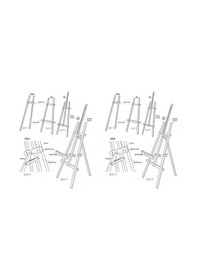 Resim Ahşap Resim Sehpası Ayarlanabilir Şövale 172 Cm 