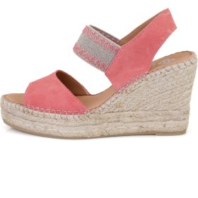 Resim Desa Kadın Pembe Dolgu Topuklu Espadril Sandalet 