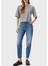 Resim Calvin Klein Bayan Kot Pantolon J20j225140 1a4 Mavi Mavi 