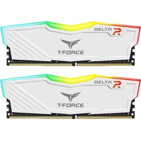 Resim Team T-force Delta Rgb White 16gb 2x8gb 3200mhz Cl16 Ddr4 Gaming Abab35tmg0014 