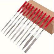 Resim 10 adet Elmas Mini Dosya Seti, Yüksek Hassasiyetli Seramik, Ahşap, Takı Parlatma, Oyma ve Küçük Projeler için Dosyalar, 5.5 inç Hassas El Sanatları Dosyaları, Şarj Gerektirmez, İnce İşler için Uygun 