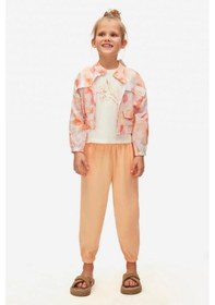 Resim Nk Kids Kız Çocuk Georgia Ceket 38537 Coral Beyaz - Somon 