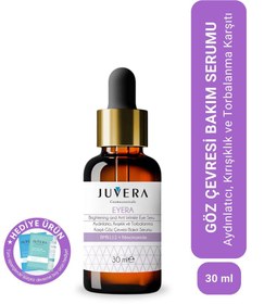 Resim Juvera cosmeceuticals aydınlatıcı morluk torbalanma ve kırışıklık karşıtı göz çevresi serumu 30ml 