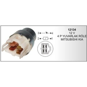Resim Yuvarlak Role Mitsubishi Kia 12V 4P 504630752 