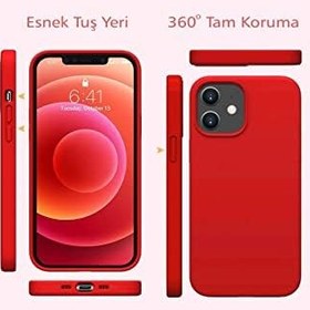 Resim KZY İletişim Apple iPhone XR ile Uyumlu Kılıf Soft Premier Renkli Silikon Kapak - Kırmızı 
