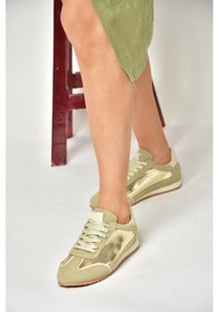 Resim Fox Shoes U820730509 Altın Kadın Spor Ayakkabı Sneakers Altın-suni Deri Çok Renkli 