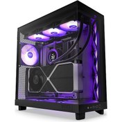 Resim Nzxt H6 Flow CC-H61FB-R1 RGB 3 x 120 MM Atx Oyuncu Kasası Siyah 