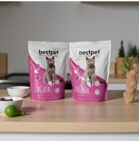 Resim Bestpet Tavuklu Yavru Kedi Maması 2 x 1 KG 