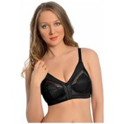 Resim Sistina Kadın Siyah Tül Detaylı Toparlayıcı Sütyen 502 Siyah 