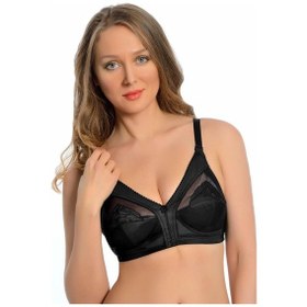 Resim Sistina Kadın Siyah Tül Detaylı Toparlayıcı Sütyen 502 Siyah 