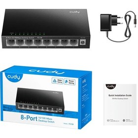 Resim Cudy 8-port 10/100mbps Metal Switch 