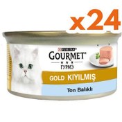 Resim Gourmet Gold Kıyılmış Ton Balıklı Kedi Konservesi 85 Gr - (24 Adet) 