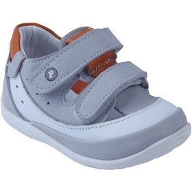 Resim Angelokids Perlina 01105 Deri Ortopedik Destekli Ilk Adım Ayakkabısı 19-21 (416910949) Gri 