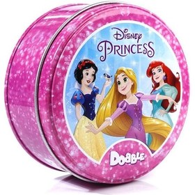 Resim Dianziye Kız Prenses Temalı Spot It Dobble Bulmaca Kart Seti - Aile Ve Arkadaş Toplantıları İçin Eğlenceli Bulmaca Oyun Kartları Demir Kutu Kırmızı 