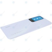 Resim Xiaomi Redmi 10 Arka Pil Kapağı, Logolu, Lens Hariç - Beyaz 