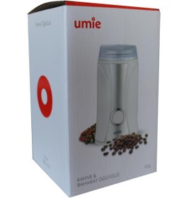 Resim Umie 65 Gram kapasiteli Beyaz 160W Kahve ve Baharat Öğütücü 