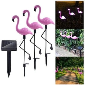 Resim Cc Globall 3 Adet / Takım Flamingo Figür Led Güneş Işıkları A Pembe 