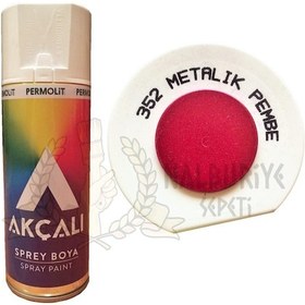 Resim Akçalı Metalik Pembe simli Sprey Boya 400 ML - 352 