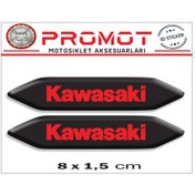 Resim Kawasaki 3d Kabartmalı 2'li Damla Sticker 001 
