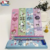 Resim Sanrio My Melody Kuromi Kalem Seti: 12 Kalem ile 1 Kalem Bileğiğici - 2B Kalemler, Öğrenciler, Sanatçılar ve Ofis Kullanımı için Mütefik, Gçiğçi Dönemi için Harika 
