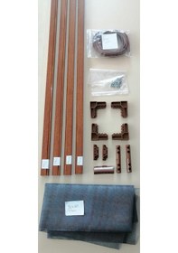 Resim 17 25 Pencere Sineklik Tam Takım Ahşap Desen 