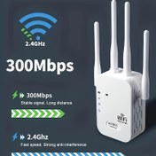 Resim Wi-Fi Sinyal Yükseltici, Ev Ağ Yükseltici, Evin Tüm Alanını Sabitlemek İçin, 2.4Ghz Desteği, WIFI6 Sistemi Desteği, Tak ve Çalıştır, 4 Anten Sistemi, Wifi Genişletmesi Kolay, Ofisler ve Kafeler İçin Uygun 