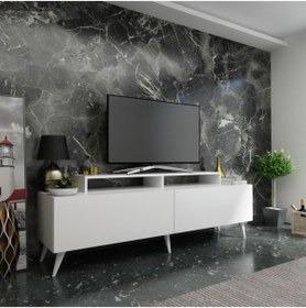 Resim MobilyaFırsat Beyaz Ideal Tv Ünitesi Q7010-1 