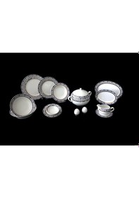 Resim Thun Opal Yemek Takımı 79 Parça El Yapımı Porselen 