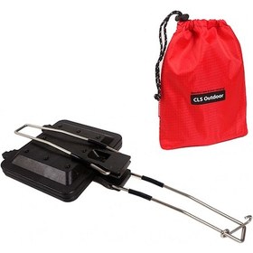 Resim Xindoker Alüminyum Çelik Katlanabilir Sandviç Tepsisi - İç/ Dış Mekan Kahvaltı Pişirme Tavası - Anti Yapışkan Tabak eşyası Çok Renkli 