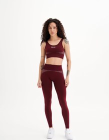 Resim Qlu Infinity Collection Women's Seamless Striped Leggings 