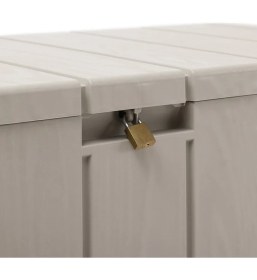 Resim Csb Store 270 L Bahçe Depolama Sandığı Kilitli Plastik Çok Amaçlı Dış Mekan Sandık 117,5X45X56 cm 