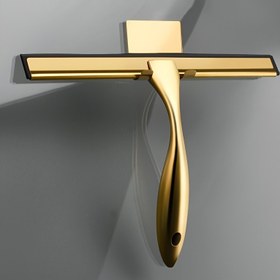 Resim 1 adet 10 İnç Paslanmaz Çelik Duş Sileceği - Montaj saç tokası ile Ergonomik Kolu, Dayanıklı ve Çok Yönlü Cam Kapılar, Ayna, Fayanslar için - Banyo, Mutfak, Garaj için Tüm Amaçlar için Temizlik Aracı, Şık Metalik Bitiş, Fonksiyonel Tasarım 